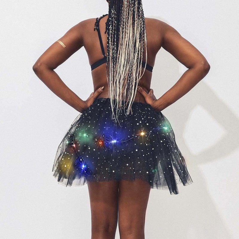 TWINKLEDE Light Up Tutu Skirt Led Tulle Tutus Glow Running Dance Costume Skirts for Women - Image 4